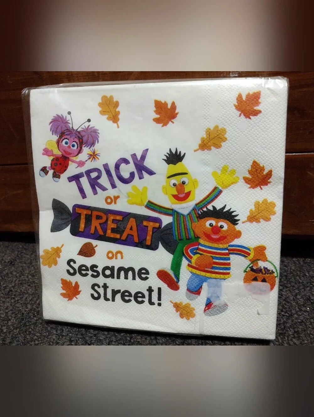 Sesame Street Colorful Halloween Character Party Napkins 80 CT